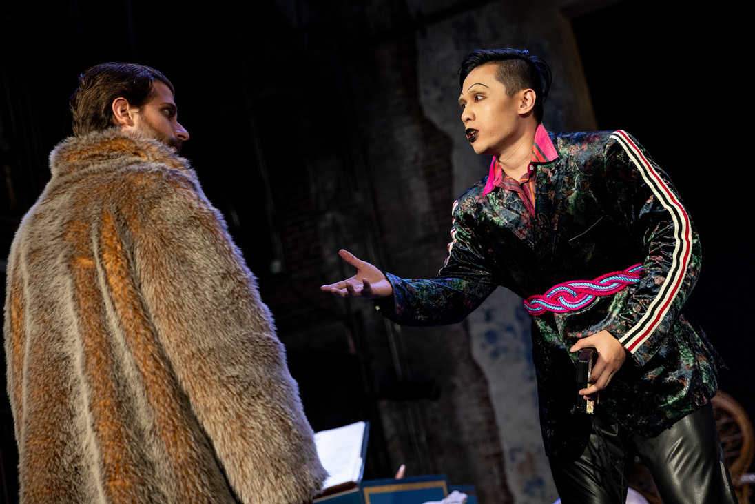Samuel Ng, tenor, performing the role of Mercurio in La Calisto by Cavalli with Mannes Opera.